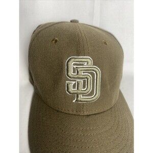Men's New Era MLB San Diego Padres Men's Sz 7 1/8 Fitted  Official On-Field